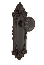 Nostalgic Warehouse 708148 - Nostalgic Warehouse Victorian Plate Privacy Deco Door Knob in Timeless Bronze