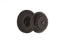 Nostalgic Warehouse 708209 - Nostalgic Warehouse Rope Rosette Interior Mortise Meadows Door Knob in Timeless Bronze