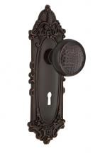 Nostalgic Warehouse 708221 - Nostalgic Warehouse Victorian Plate Interior Mortise Craftsman Door Knob in Timeless Bronze