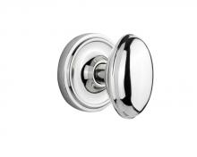 Nostalgic Warehouse 708412 - Nostalgic Warehouse Classic Rosette Passage Homestead Door Knob in Bright Chrome