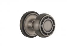 Nostalgic Warehouse 708426 - Nostalgic Warehouse Classic Rosette Passage Mission Door Knob in Antique Pewter