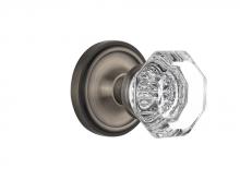 Nostalgic Warehouse 708486 - Nostalgic Warehouse Classic Rosette Passage Waldorf Door Knob in Antique Pewter