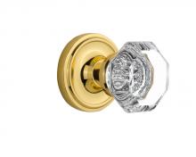 Nostalgic Warehouse 708492 - Nostalgic Warehouse Classic Rosette Passage Waldorf Door Knob in Unlacquered Brass