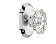 Nostalgic Warehouse 708517 - Nostalgic Warehouse Cottage Plate Passage Chateau Door Knob in Bright Chrome