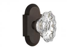 Nostalgic Warehouse 708518 - Nostalgic Warehouse Cottage Plate Passage Chateau Door Knob in Oil-Rubbed Bronze