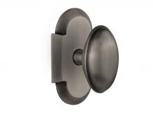 Nostalgic Warehouse 708548 - Nostalgic Warehouse Cottage Plate Passage Homestead Door Knob in Antique Pewter