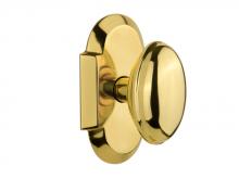 Nostalgic Warehouse 708551 - Nostalgic Warehouse Cottage Plate Passage Homestead Door Knob in Polished Brass