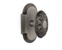 Nostalgic Warehouse 708608 - Nostalgic Warehouse Cottage Plate Passage Victorian Door Knob in Antique Pewter