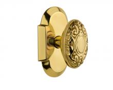 Nostalgic Warehouse 708610 - Nostalgic Warehouse Cottage Plate Passage Victorian Door Knob in Polished Brass