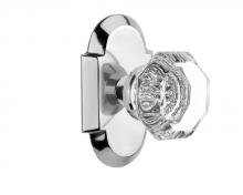 Nostalgic Warehouse 708615 - Nostalgic Warehouse Cottage Plate Passage Waldorf Door Knob in Bright Chrome