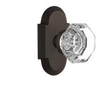 Nostalgic Warehouse 708616 - Nostalgic Warehouse Cottage Plate Passage Waldorf Door Knob in Oil-Rubbed Bronze