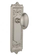 Nostalgic Warehouse 708916 - Nostalgic Warehouse Egg & Dart Plate Passage Homestead Door Knob in Satin Nickel