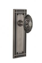 Nostalgic Warehouse 709292 - Nostalgic Warehouse Mission Plate Passage Victorian Door Knob in Antique Pewter