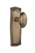 Nostalgic Warehouse 709501 - Nostalgic Warehouse Prairie Plate Passage Homestead Door Knob in Antique Brass