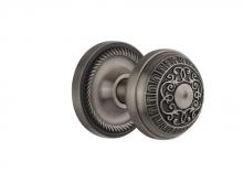 Nostalgic Warehouse 709638 - Nostalgic Warehouse Rope Rosette Passage Egg & Dart Door Knob in Antique Pewter