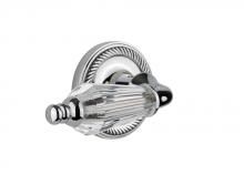 Nostalgic Warehouse 709690 - Nostalgic Warehouse Rope Rosette Passage Parlor Lever in Bright Chrome