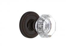 Nostalgic Warehouse 709725 - Nostalgic Warehouse Rope Rosette Passage Waldorf Door Knob in Timeless Bronze