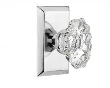 Nostalgic Warehouse 709751 - Nostalgic Warehouse Studio Plate Passage Chateau Door Knob in Bright Chrome