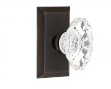 Nostalgic Warehouse 709755 - Nostalgic Warehouse Studio Plate Passage Chateau Door Knob in Timeless Bronze