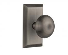 Nostalgic Warehouse 709800 - Nostalgic Warehouse Studio Plate Passage New York Door Knob in Antique Pewter