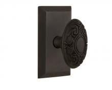 Nostalgic Warehouse 709843 - Nostalgic Warehouse Studio Plate Passage Victorian Door Knob in Oil-Rubbed Bronze