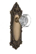 Nostalgic Warehouse 709976 - Nostalgic Warehouse Victorian Plate Passage Waldorf Door Knob in Antique Brass