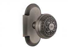 Nostalgic Warehouse 712808 - Nostalgic Warehouse Cottage Plate Passage Egg & Dart Door Knob in Antique Pewter