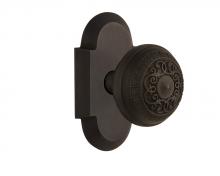 Nostalgic Warehouse 712809 - Nostalgic Warehouse Cottage Plate Passage Egg & Dart Door Knob in Oil-Rubbed Bronze