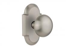 Nostalgic Warehouse 712928 - Nostalgic Warehouse Cottage Plate Privacy New York Door Knob in Satin Nickel