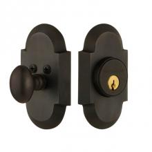 Nostalgic Warehouse 713186 - Nostalgic Warehouse Cottage Plate Single Cylinder Deadbolt in Oil-Rubbed Bronze