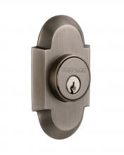 Nostalgic Warehouse 713197 - Nostalgic Warehouse Cottage Plate Double Cylinder Deadbolt in Antique Pewter