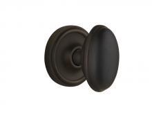 Nostalgic Warehouse 713467 - Nostalgic Warehouse Classic Rosette Privacy Homestead Door Knob in Oil-Rubbed Bronze