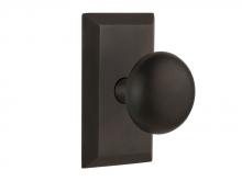 Nostalgic Warehouse 713526 - Nostalgic Warehouse Studio Plate Double Dummy New York Door Knob in Oil-Rubbed Bronze