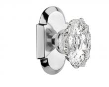 Nostalgic Warehouse 713624 - Nostalgic Warehouse Cottage Plate Passage Chateau Door Knob in Bright Chrome