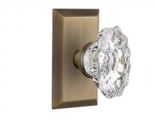 Nostalgic Warehouse 713654 - Nostalgic Warehouse Studio Plate Passage Chateau Door Knob in Antique Brass