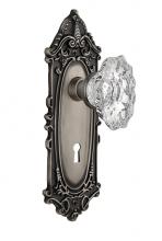 Nostalgic Warehouse 713701 - Nostalgic Warehouse Victorian Plate with Keyhole Passage Chateau Door Knob in Antique Pewter