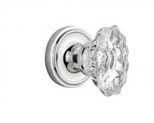 Nostalgic Warehouse 713716 - Nostalgic Warehouse Classic Rosette Single Dummy Chateau Door Knob in Bright Chrome