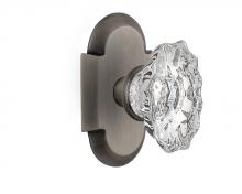 Nostalgic Warehouse 713722 - Nostalgic Warehouse Cottage Plate Single Dummy Chateau Door Knob in Antique Pewter