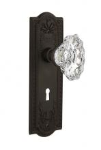 Nostalgic Warehouse 713783 - Nostalgic Warehouse Meadows Plate with Keyhole Single Dummy Chateau Door Knob in Oil-Rubbed Bronze