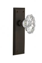Nostalgic Warehouse 713841 - Nostalgic Warehouse New York Plate Double Dummy Chateau Door Knob in Oil-Rubbed Bronze