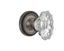 Nostalgic Warehouse 713846 - Nostalgic Warehouse Rope Rosette Double Dummy Chateau Door Knob in Antique Pewter