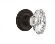 Nostalgic Warehouse 713848 - Nostalgic Warehouse Rope Rosette Double Dummy Chateau Door Knob in Oil-Rubbed Bronze