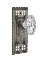 Nostalgic Warehouse 713869 - Nostalgic Warehouse Craftsman Plate Double Dummy Chateau Door Knob in Antique Pewter