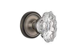 Nostalgic Warehouse 714012 - Nostalgic Warehouse Classic Rosette Interior Mortise Chateau Door Knob in Antique Pewter