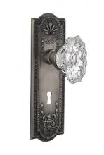 Nostalgic Warehouse 714027 - Nostalgic Warehouse Meadows Plate Interior Mortise Chateau Door Knob in Antique Pewter