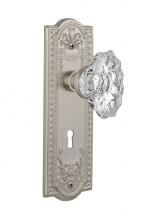 Nostalgic Warehouse 714030 - Nostalgic Warehouse Meadows Plate Interior Mortise Chateau Door Knob in Satin Nickel