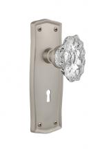 Nostalgic Warehouse 714043 - Nostalgic Warehouse Prairie Plate Interior Mortise Chateau Door Knob in Satin Nickel