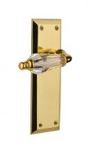 Nostalgic Warehouse 714195 - Nostalgic Warehouse New York Plate Single Dummy Parlor Lever in Unlacquered Brass