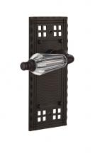 Nostalgic Warehouse 714221 - Nostalgic Warehouse Craftsman Plate Single Dummy Parlor Lever in Oil-Rubbed Bronze