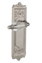 Nostalgic Warehouse 714280 - Nostalgic Warehouse Egg & Dart Plate Double Dummy Parlor Lever in Satin Nickel